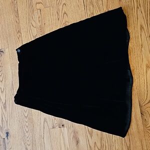 Vintage Velvet Skirt Black 1950s